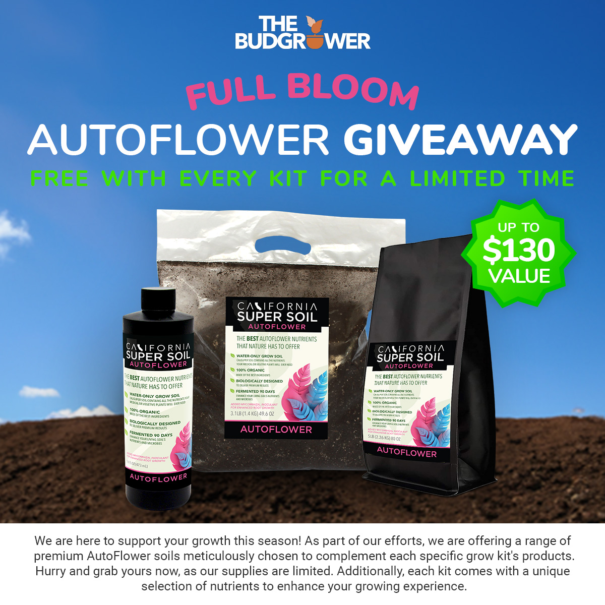 Full Bloom - AutoFlower Giveaway Full Bloom - AutoFlower Giveaway