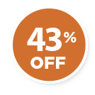 43 Percent Off