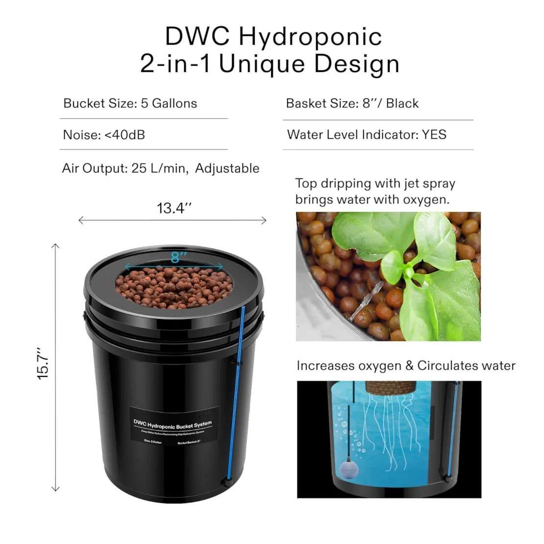 DWC Hydroponic 2-in-1 Unique Design DWC Hydroponic 2-in-1 Unique Design
