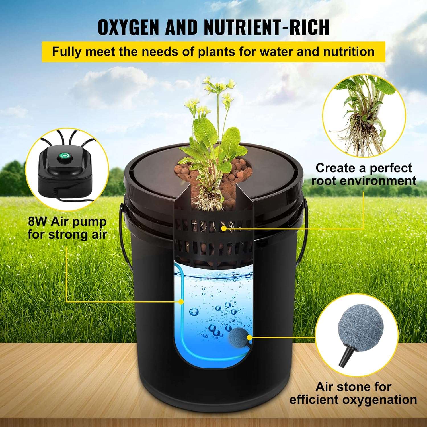 Hydroponic Grow Kit - Oxygen and Nutrient-Rich Hydroponic Grow Kit - Oxygen and Nutrient-Rich